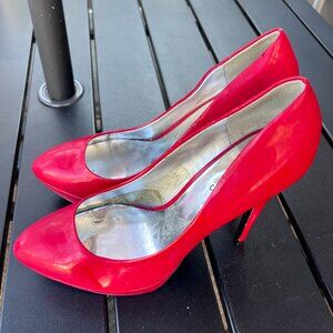 Guess Red Patent Leather Pumps